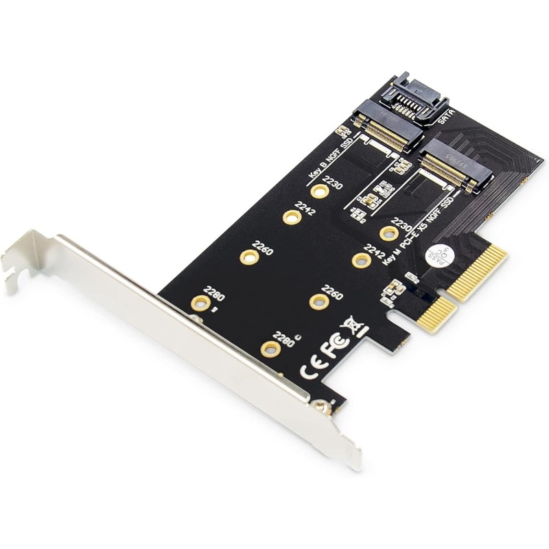 DIGITUS Carte add-on M.2 NGFF/NVMe SSD PCI Express 3.0 (x4)