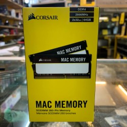 Corsair Mac Memory 64GB (2 x 32GB) DDR4 2666MHz C18 Memory Kit