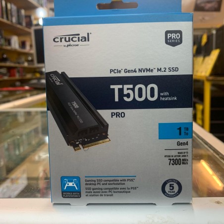 Crucial T500 1TB PCIe Gen4 NVMe M.2 Interne Gaming SSD