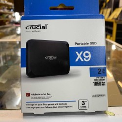 Crucial X9 2TB Portable External SSD - Up to 1050MB/s, External Solid
