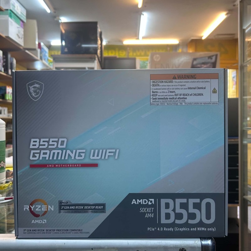 MSI B550 GAMING WIFI carte mère socket AM4