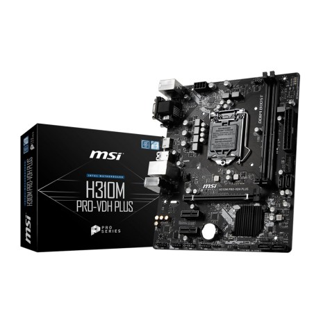 MSI H310M Pro-VDH Plus - LGA 1151 -MSI H310M Pro-VDH Plus Carte mère Intel® H310 LGA 1151 (Emplacement H4) Micro ATX Micro ATX